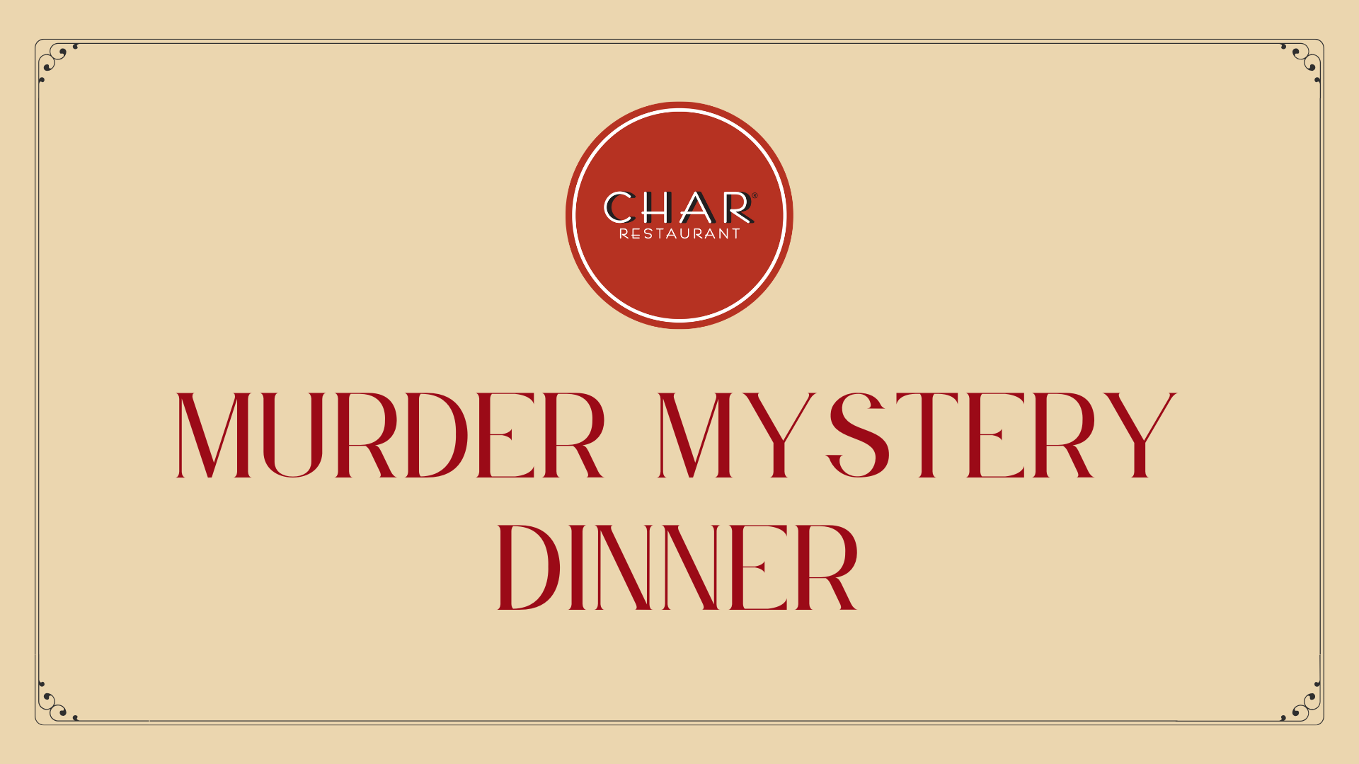 MURDER MYSTERY EVENINGS